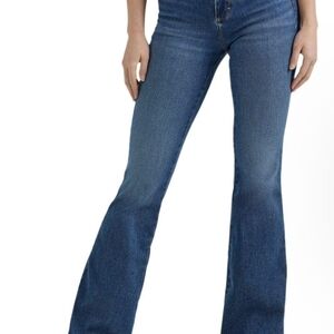 Wrangler Retro,High-Rise Flare Jeans - Blue